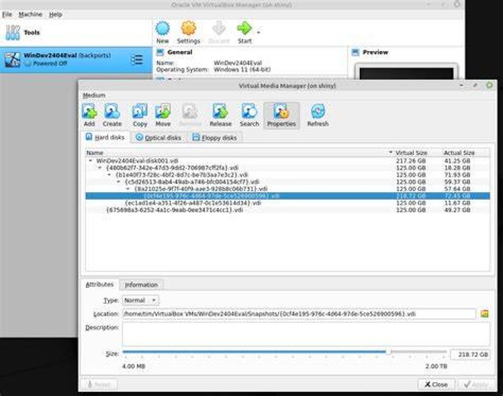 Increasing disk space on VirtualBox