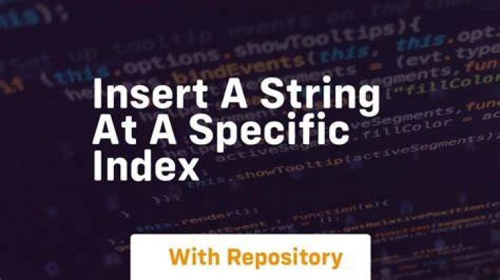 Insert a string at a specific index