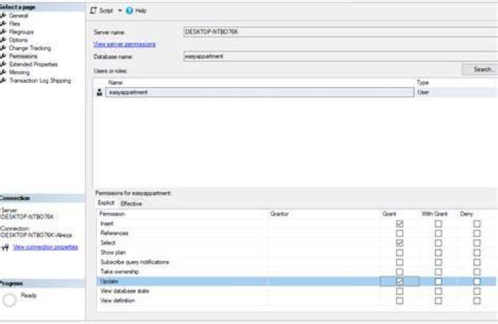 INSERT permission was denied on the object 'employee_info', database 'payroll' schema dbo