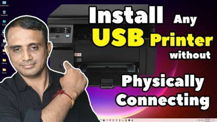 Install a printer without physically connecting it?