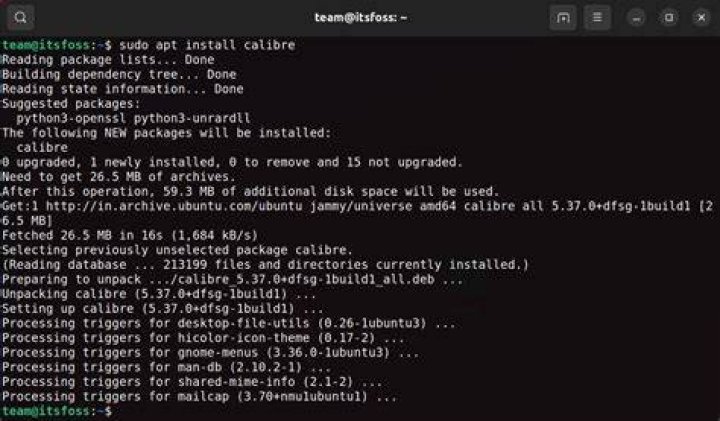 Install calibre