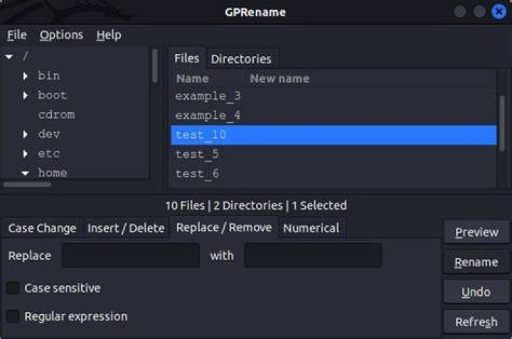 Install gprename