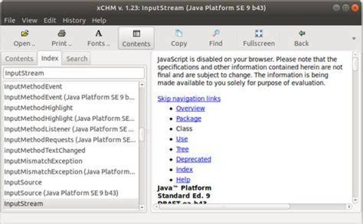 Install xchm