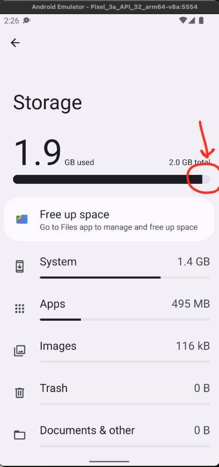 Installation failed with message Error: android.os.ParcelableException: java.io.IOException: Requested internal only, but not enough space