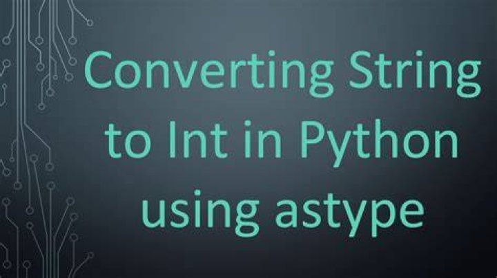 int() vs .astype('int') Python