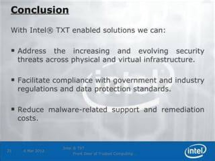 Intel's Trusted Execution Technology (TXT): enable in BIOS or not?