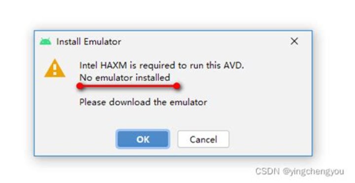 Intel HAXM is required to run this AVD