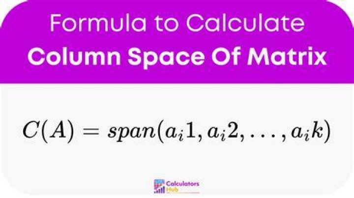 Interpretation 1: column space