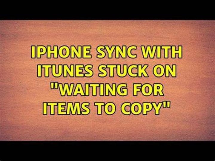 iPhone sync with iTunes stuck on 