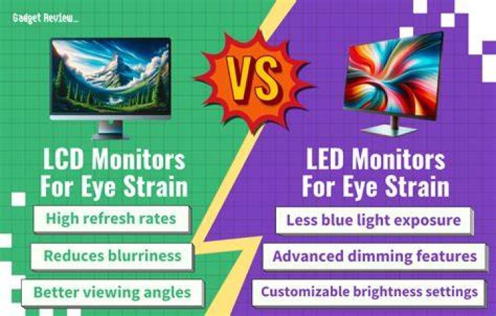 Is an LED monitor better for eyes than an LCD monitor?