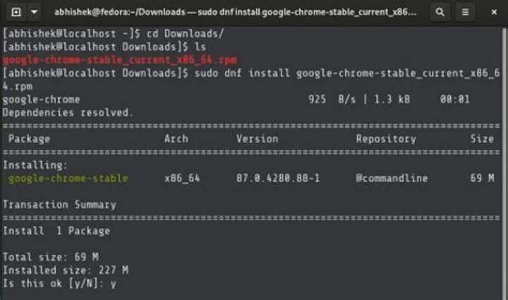 Is it possible to use yum to install a RPM file in Red Hat Linux?