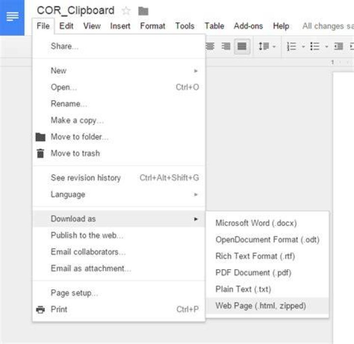 Is there a simple method to copy an image from Google Docs to the local clipboard?
