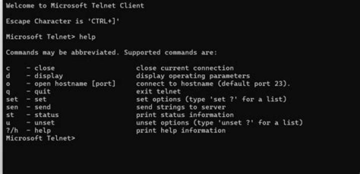 Is there a telnet utility for windows?