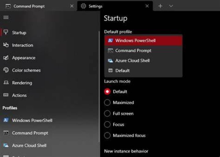Is there a way to change the default shell in Windows Terminal?