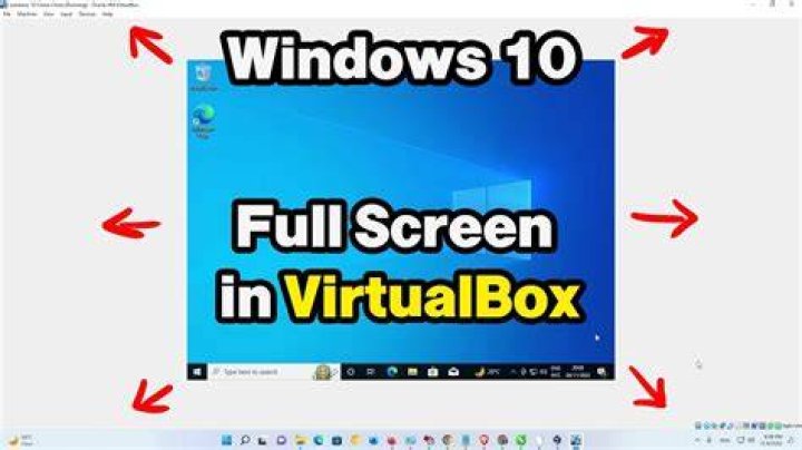 Is there a way to make a fullscreen on VirtualBox?