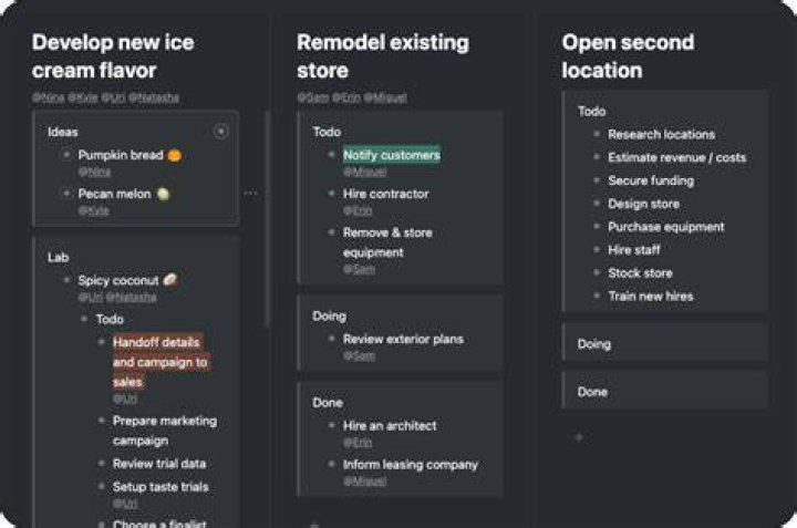Is there an application that does nested note taking?