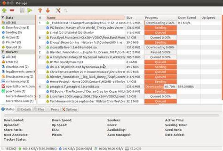 Is there BitTorrent software that runs in a terminal?
