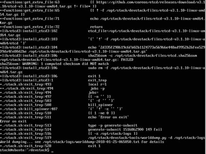 Issue when install DevStack on Ubuntu Server 16.04 in VMware 14 Pro