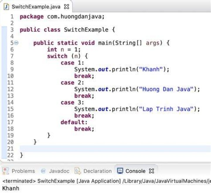 Java using enum with switch statement