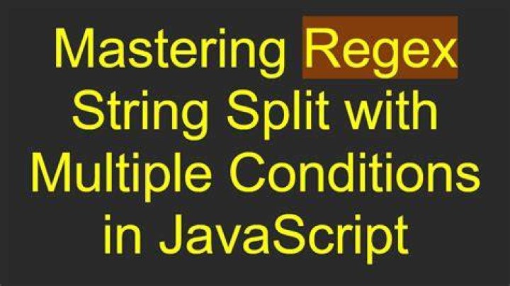Javascript split regex question