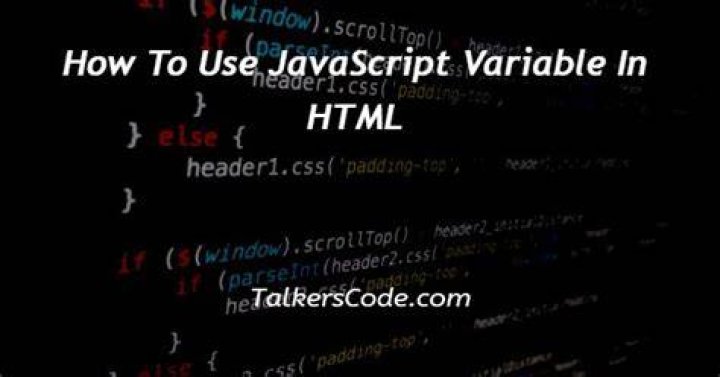 Javascript variable access in HTML