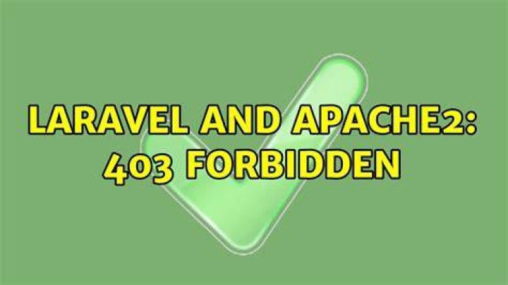 Laravel and apache2: 403 forbidden