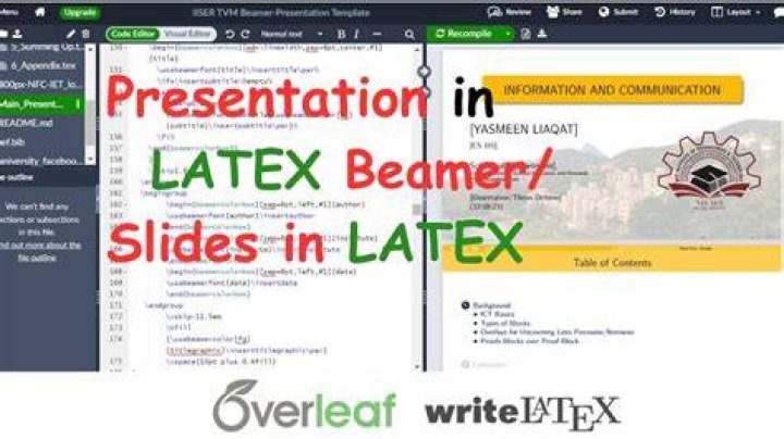 latex beamer presentation with notes