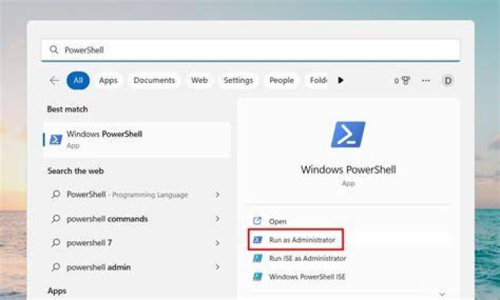 Launch powershell as admin when double click on ps1 file