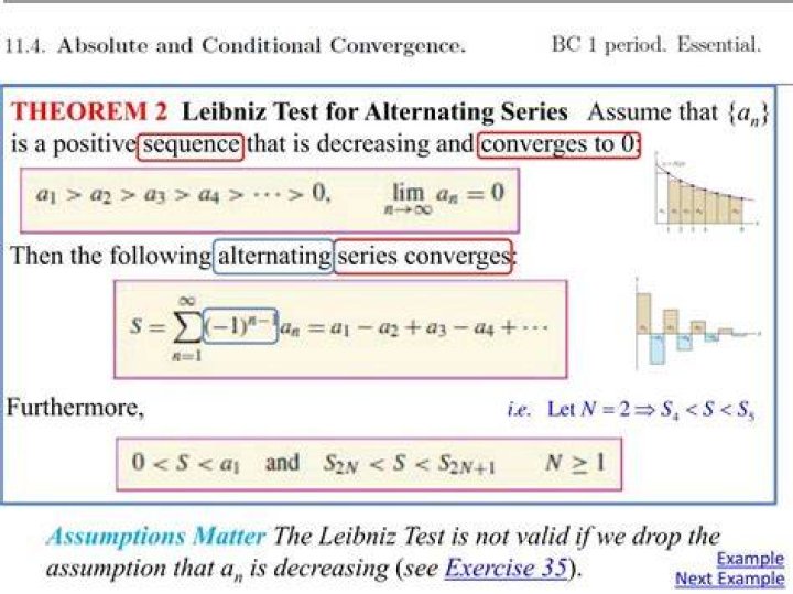 Leibniz convergence test