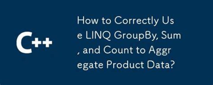 LINQ with groupby and count