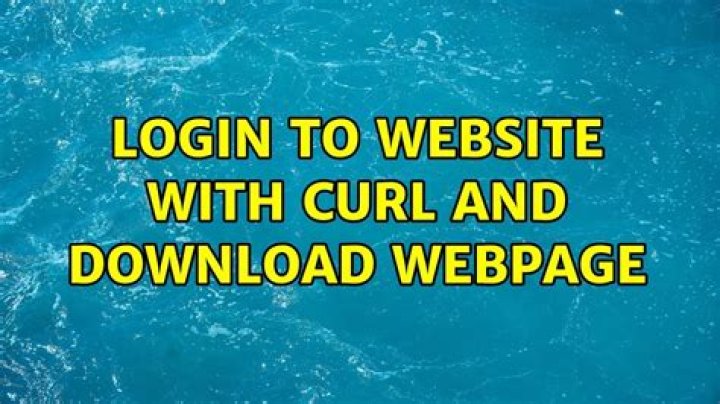 login to website with curl and download webpage