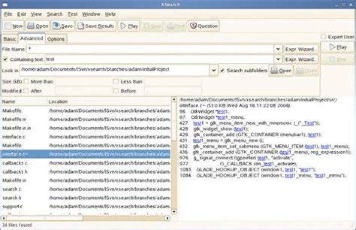 Looking for a grep GUI