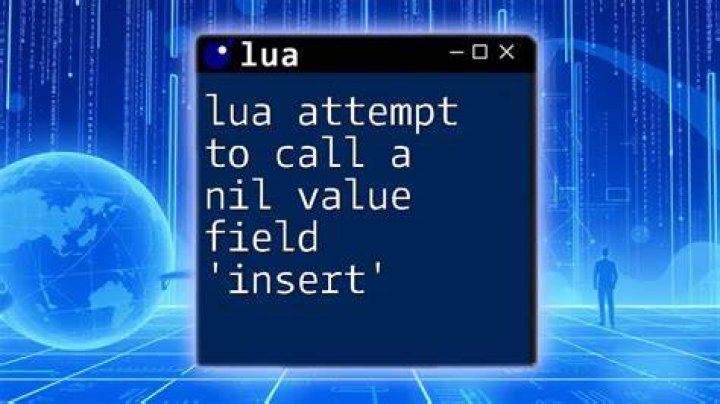 Lua script throws error 