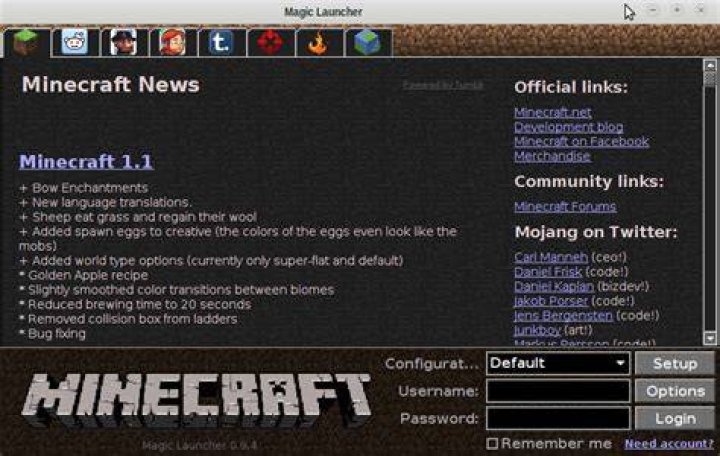 MagicLauncher Setup Dialog