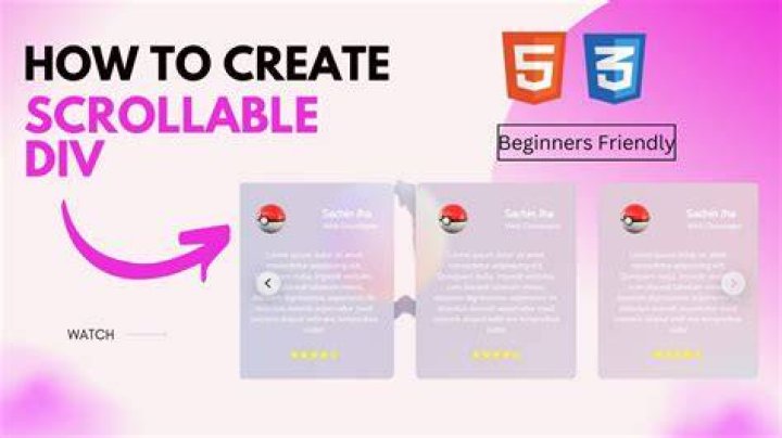 Make div scrollable