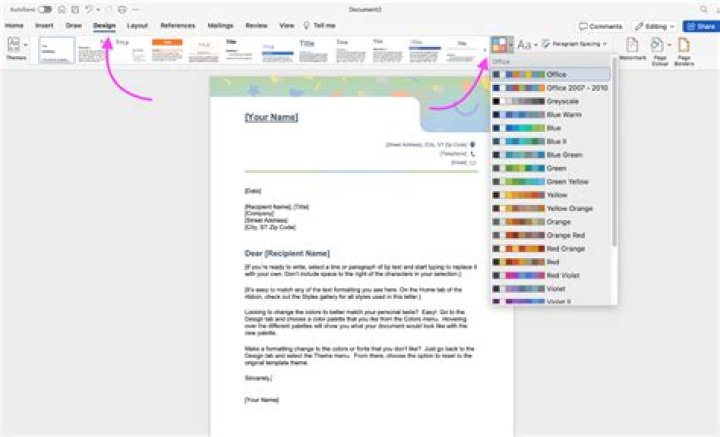 Make letterhead print on only the first page in Word