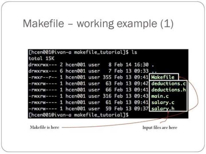 Makefile here