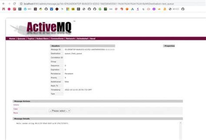 Making Python script reading messages from ActiveMQ web console