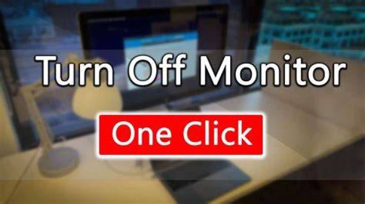 Manually turn off monitor
