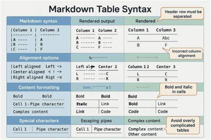 Markdown table two cells Latex Html mixed