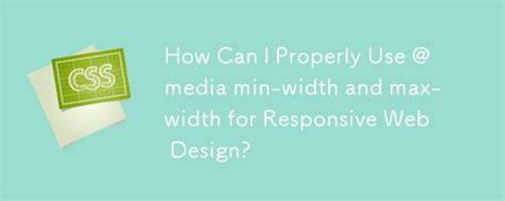 @Media min-width & max-width