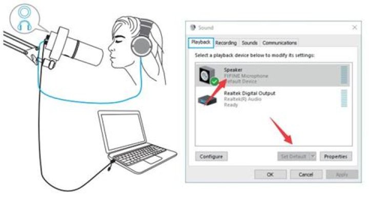 microphone properties, levels - usb