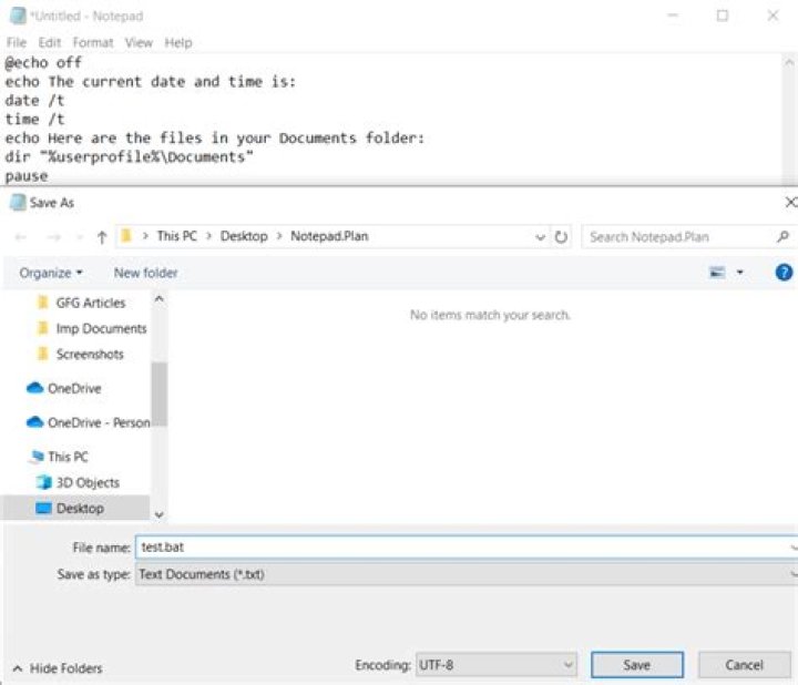 Modify a batch file so it won't delete all files under a directory