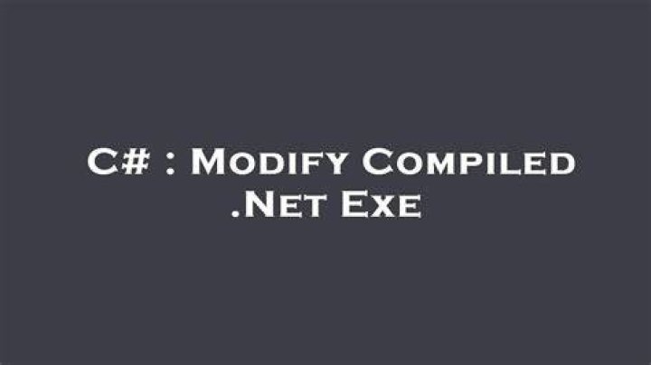 Modify Compiled .Net Exe