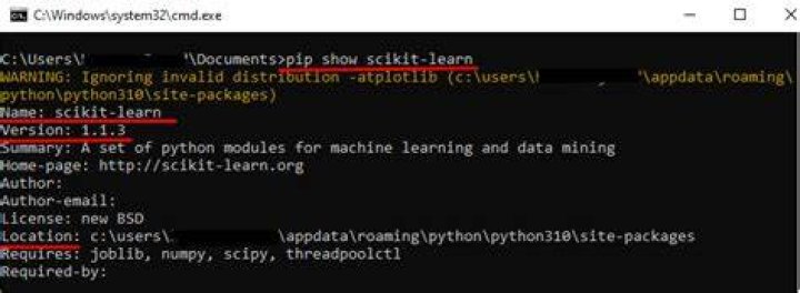 Module not found in python after installing in terminal