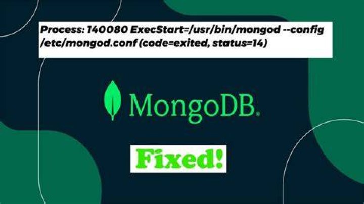 MongoDB loads but breaks, returning status=14