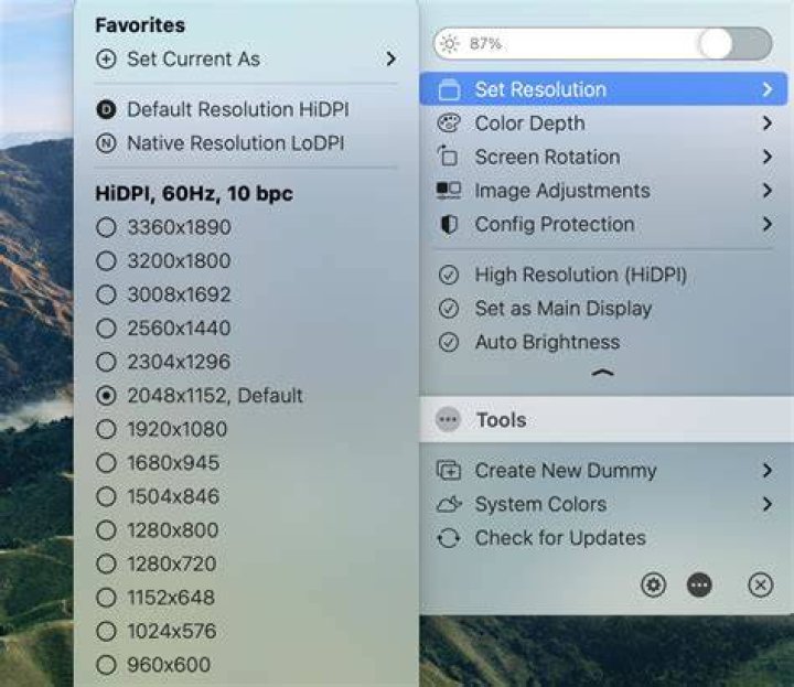 Monitor on D-SUB is missing resolution