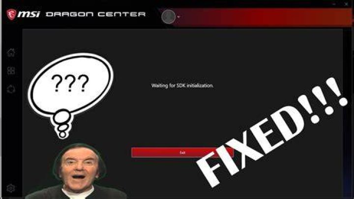 MSI Dragon Center stuck on 