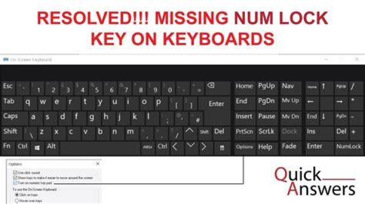 My keyboard Num Lock button is missing