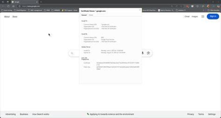 Navigate to view certificate